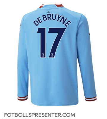 Manchester City Kevin De Bruyne #17 Hemma Matchtröja 2022-23 Långärmad